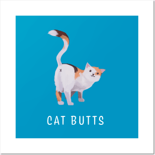 Cat Butts Posters and Art